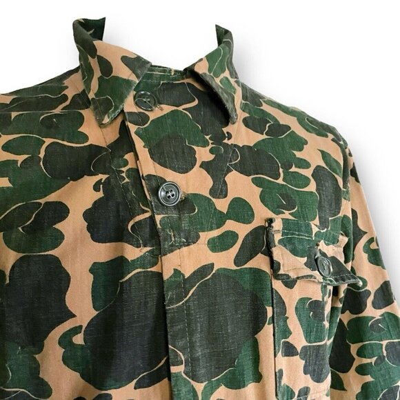 Vintage 1960s Bullseye Bill Mens Hunting Coveralls Sz Large XL Camo Duck Canvas - Picture 8 of 13